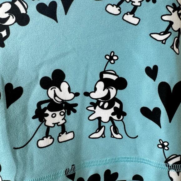 RokTheBox Bike Shorts Women’s Medium Mickey Minnie Mouse Blue Athletic Running - Picture 9 of 10